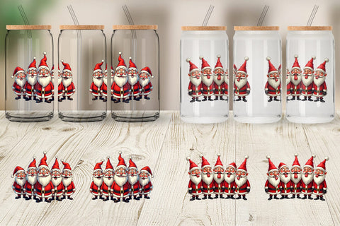 Glass Can Santa Emotion Extravaganza Sublimation artnoy 