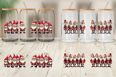 Glass Can Santa Emotion Extravaganza Sublimation artnoy 