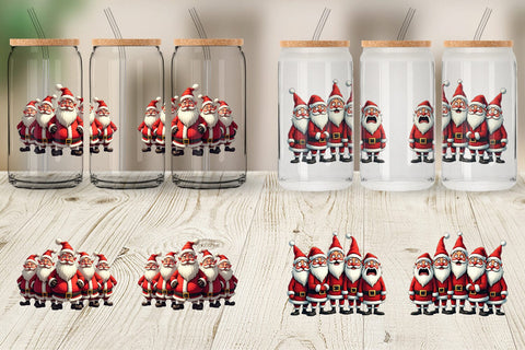 Glass Can Santa Emotion Extravaganza Sublimation artnoy 
