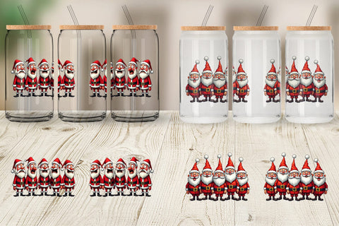 Glass Can Santa Emotion Extravaganza Sublimation artnoy 
