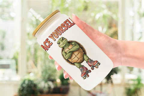Glass Can Sarcastic Anti Fitness Vintage Sublimation artnoy 