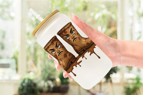 Glass Can Sarcastic Autumn Vibes Sublimation artnoy 