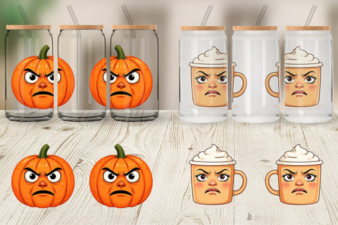 Glass Can Sarcastic Autumn Vibes Sublimation artnoy 