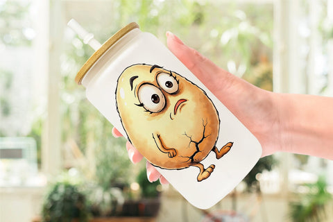 Glass Can Sarcastic Baking Day Sublimation artnoy 