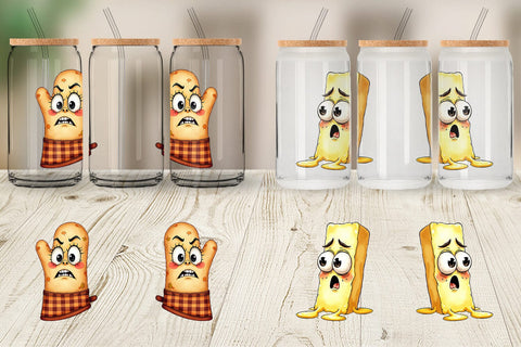 Glass Can Sarcastic Baking Day Sublimation artnoy 