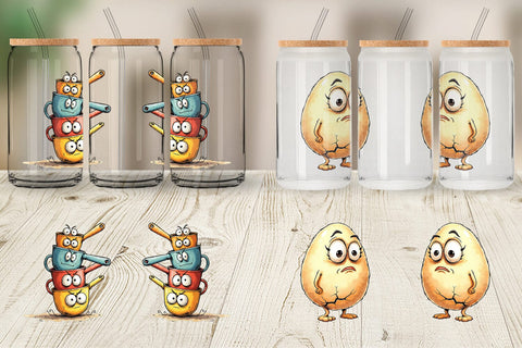 Glass Can Sarcastic Baking Day Sublimation artnoy 