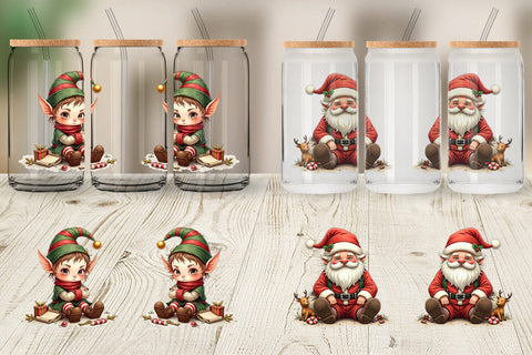 Glass Can Sarcastic Chrisrtmas Sublimation artnoy 