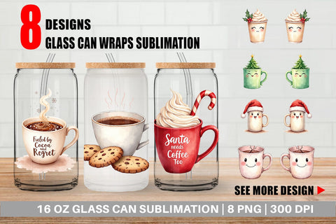 Glass Can Sarcastic Coffee Sublimation artnoy 