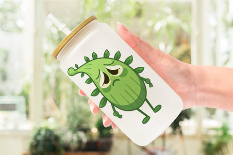 Glass Can Sarcastic Houseplants Sublimation artnoy 