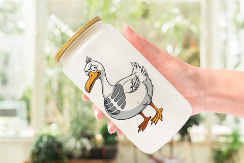 Glass Can Sarcastic Skelegoose Sublimation artnoy 
