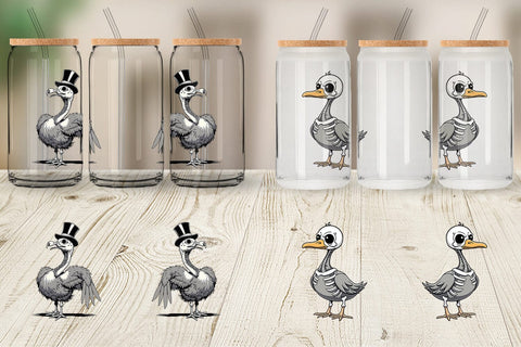 Glass Can Sarcastic Skelegoose Sublimation artnoy 
