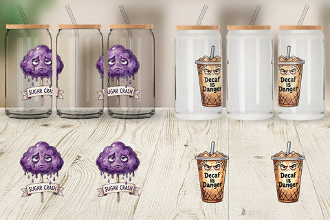 Glass Can Sarcastic Spooky Summer Snacks Sublimation artnoy 