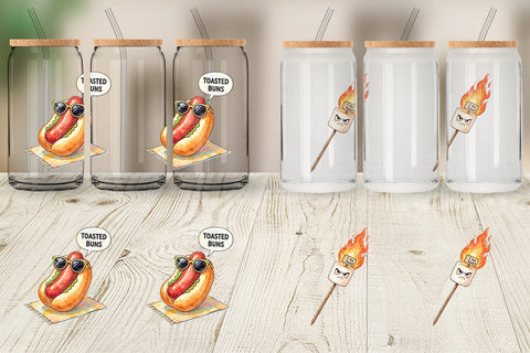 Glass Can Sarcastic Spooky Summer Snacks Sublimation artnoy 