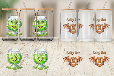Glass Can Sarcastic Spooky Summer Snacks Sublimation artnoy 