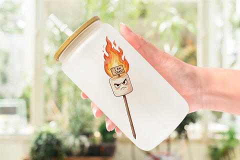 Glass Can Sarcastic Spooky Summer Snacks Sublimation artnoy 