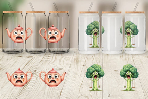 Glass Can Sarcastic Surreal Cuties Sublimation artnoy 