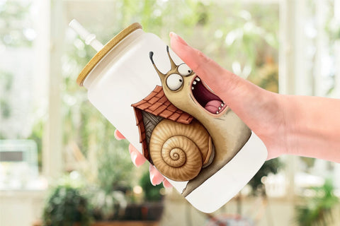 Glass Can Sarcastic Surreal Cuties Sublimation artnoy 