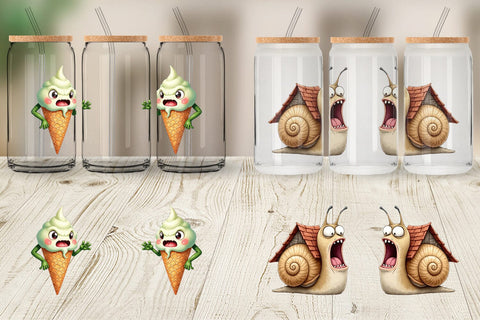 Glass Can Sarcastic Surreal Cuties Sublimation artnoy 