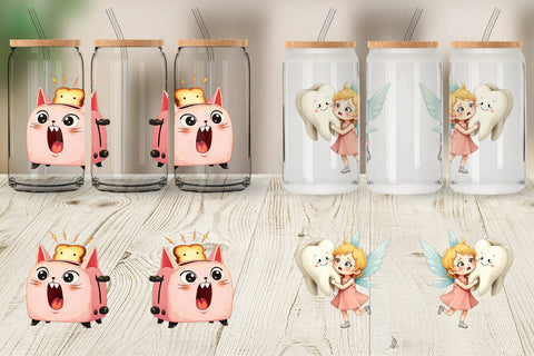 Glass Can Sarcastic Surreal Cuties Sublimation artnoy 