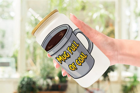 Glass Can Sarcastic Tiki Holiday Cocktail Quotes Sublimation artnoy 