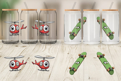 Glass Can Sarcastic Transport Squad Sublimation artnoy 