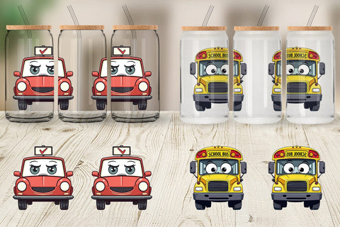 Glass Can Sarcastic Transport Squad Sublimation artnoy 