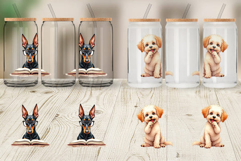 Glass Can Sass & Side-Eye Judgmental Dog Sublimation artnoy 