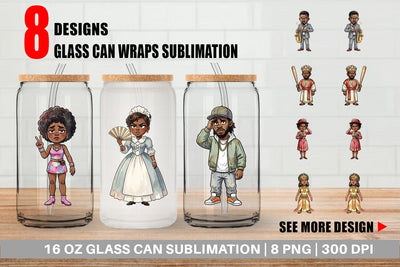Glass Can Sassy Historical Ancestor Sublimation artnoy 