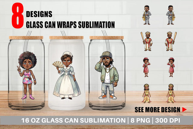 Glass Can Sassy Historical Ancestor Sublimation artnoy 