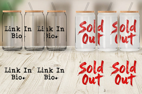 Glass Can Sassy Online Shopper Sublimation artnoy 