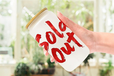 Glass Can Sassy Online Shopper Sublimation artnoy 