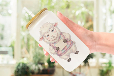Glass Can Sassy Rebellious School Animal Sublimation artnoy 