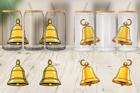 Glass Can School Bell Sublimation artnoy 