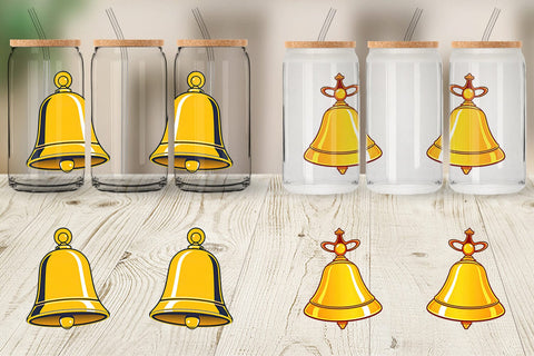 Glass Can School Bell Sublimation artnoy 