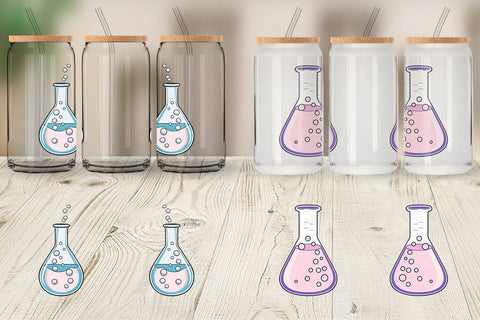 Glass Can Science Beaker Sublimation artnoy 