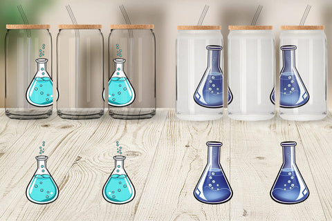Glass Can Science Beaker Sublimation artnoy 