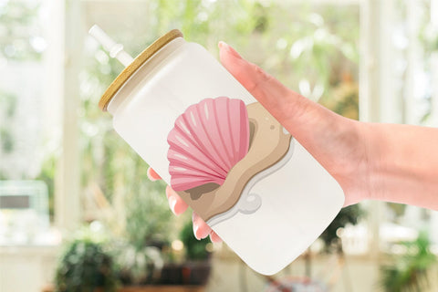 Glass Can Seashell Sublimation artnoy 