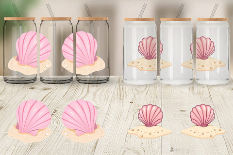 Glass Can Seashell Sublimation artnoy 