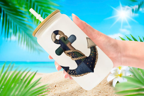Glass Can Seaside Quilted Beach Sublimation artnoy 