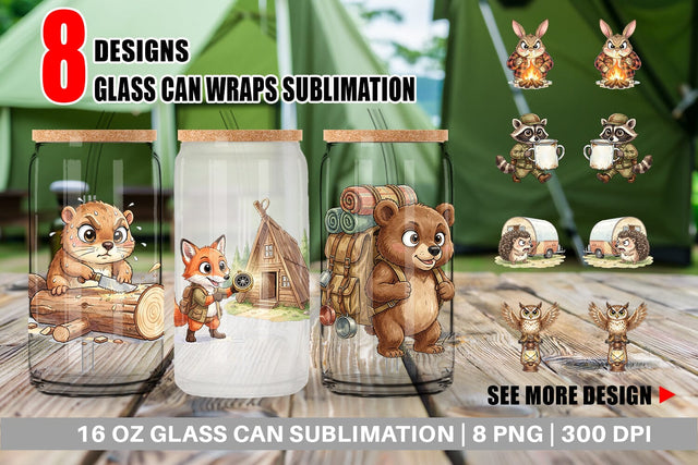 Glass Can Serious Survivalist Animal SVG artnoy 