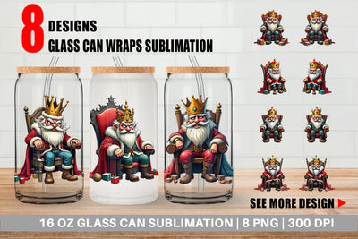 Glass Can Shattered Nutcracker King Sublimation artnoy 