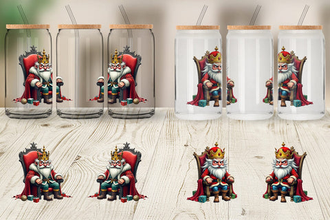 Glass Can Shattered Nutcracker King Sublimation artnoy 