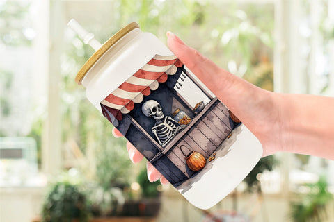 Glass Can Skeleton Game Booths Sublimation artnoy 