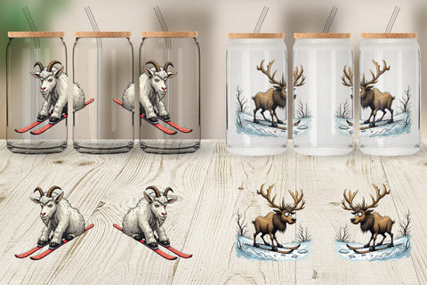 Glass Can Ski Grumps Sublimation artnoy 