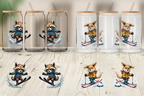 Glass Can Ski Grumps Sublimation artnoy 