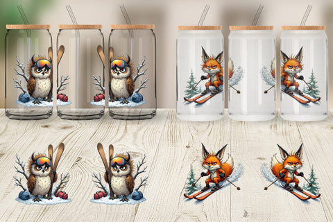 Glass Can Ski Grumps Sublimation artnoy 