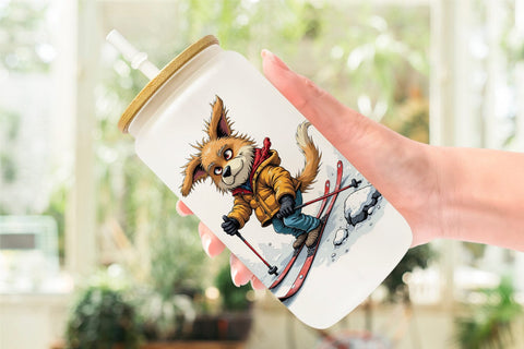 Glass Can Ski Grumps Sublimation artnoy 