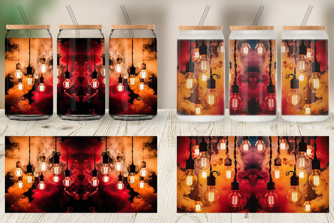 Glass Can Smoke and Light Bulbs Sublimation artnoy 