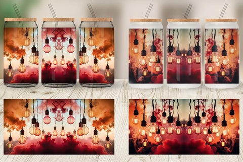 Glass Can Smoke and Light Bulbs Sublimation artnoy 