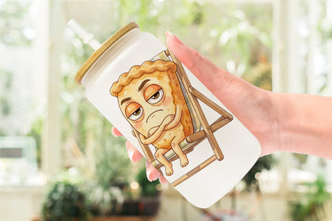 Glass Can Snarky Summer Treat Moods Sublimation artnoy 
